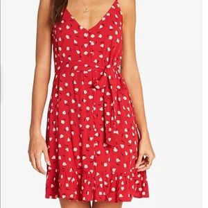 Billabong Printed Ruffle-Hem Dress